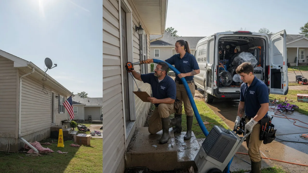 Ceiling Water Damage Restoration in Mulberry, AR near me